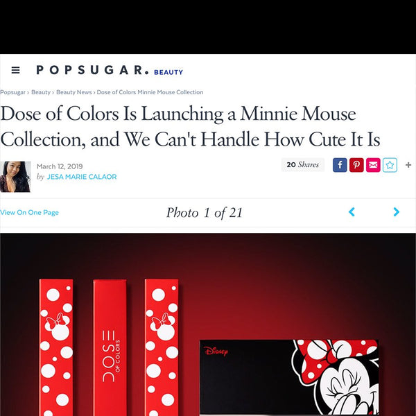 Popsugarbeauty - Minnie Mouse x Dose of Colors Collection