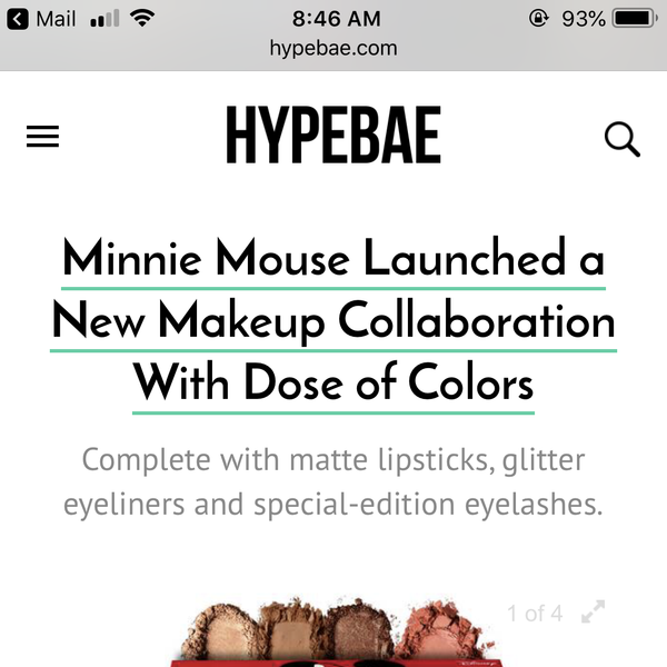Hypebae - Minnie Mouse x Dose of Colors Collection