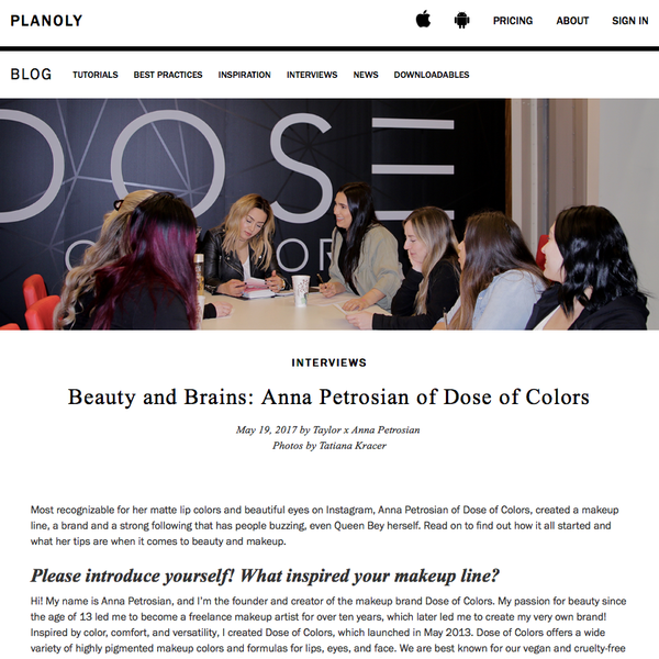 Planoly - Anna Petrosian of Dose of Colors