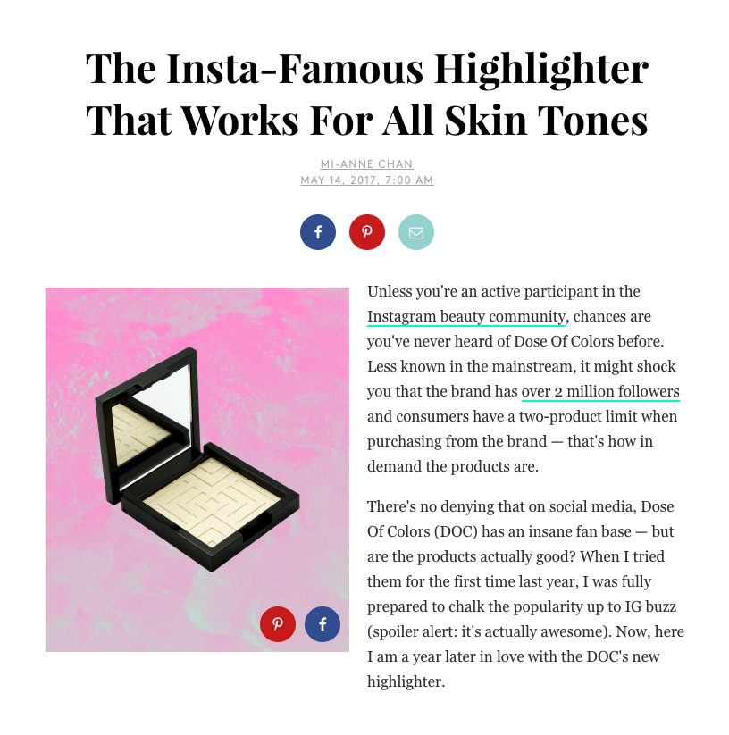 Refinery29 - Supreme Glow Highlighter