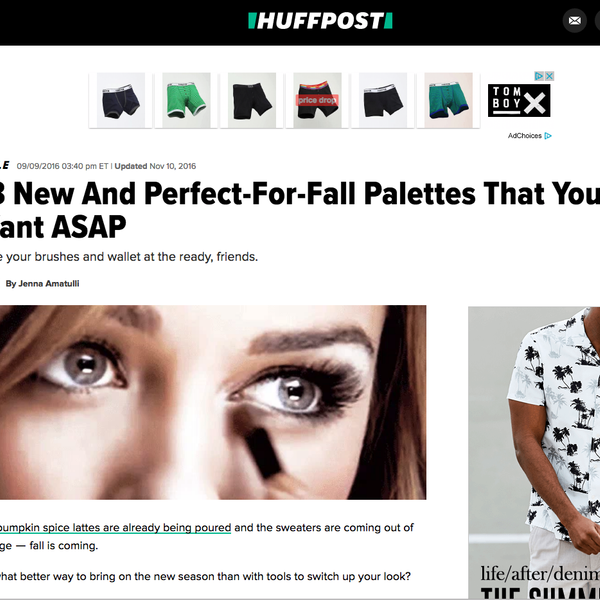 Huffpost - Eyescream Palette