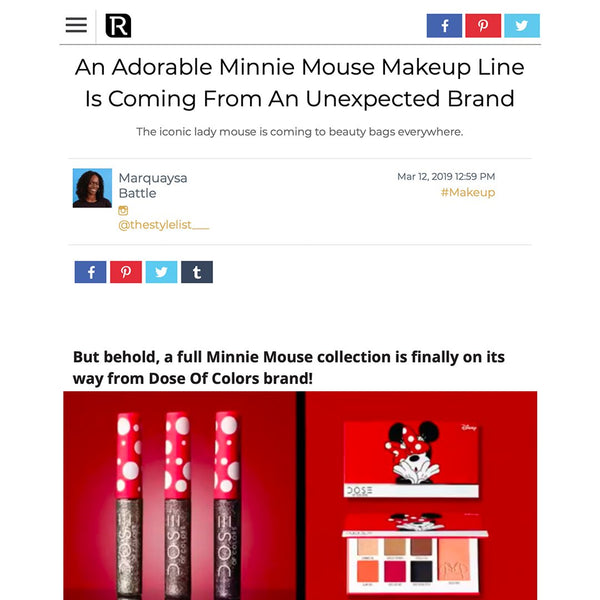 The Revelist - Minnie Mouse x Dose of Colors Collection